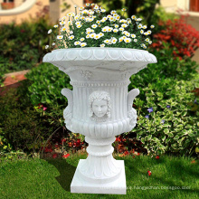 Stone craving custom sized granite garden stone flower pot